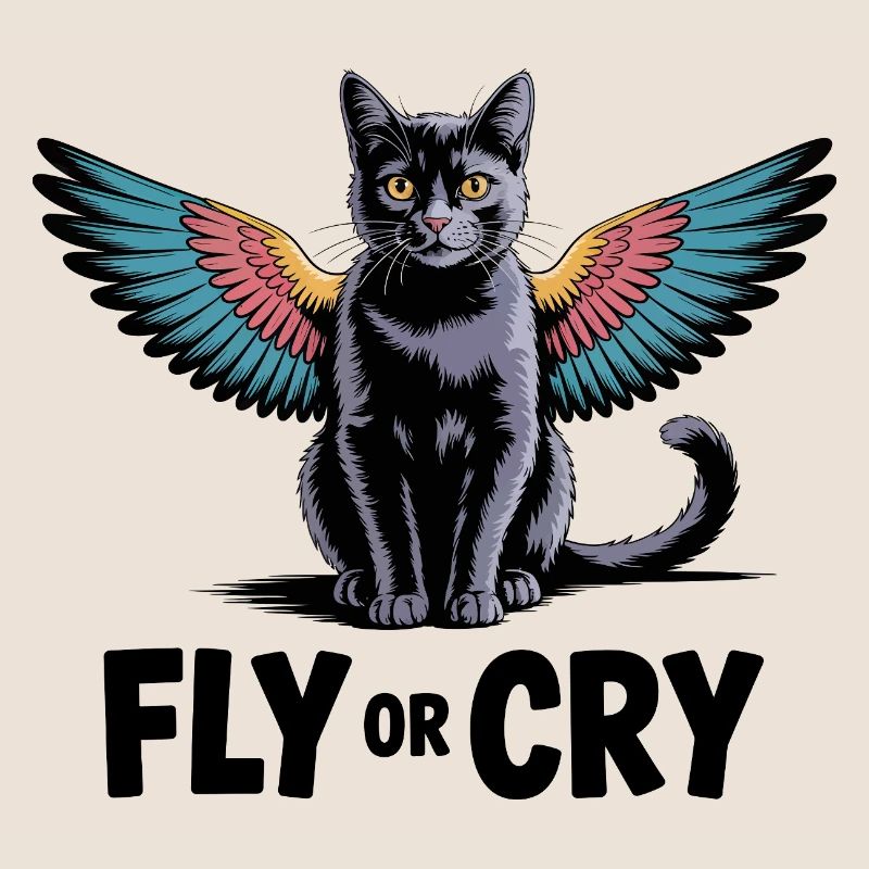 Fliege oder rufe Katze