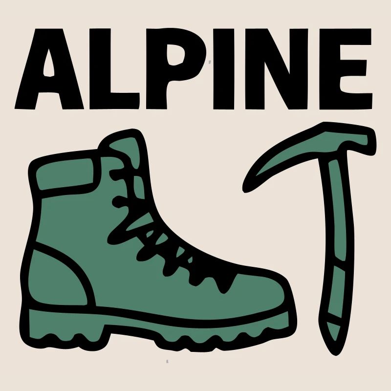 Wanderschuh Eispickel Alpine Bergsteigen Klettern