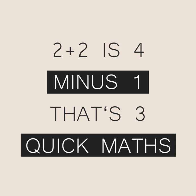 BigShaq "2 + 2 4 est de moins 1 Ce sont 3 QUICK MATHS"