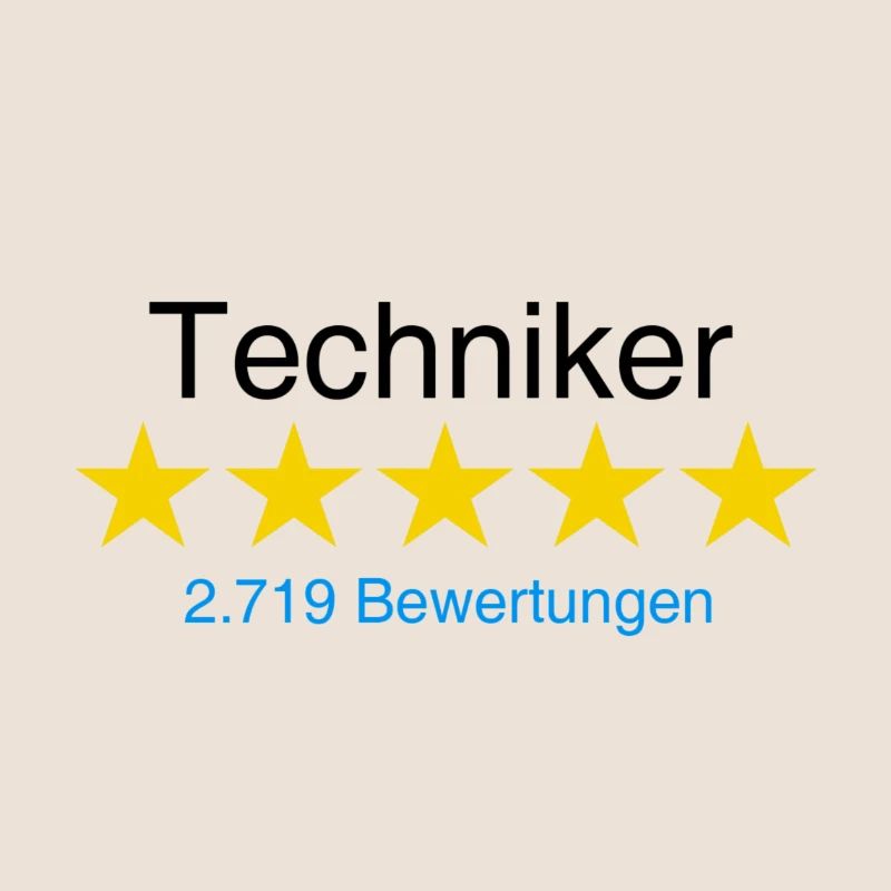 Techniker mit Bewertung