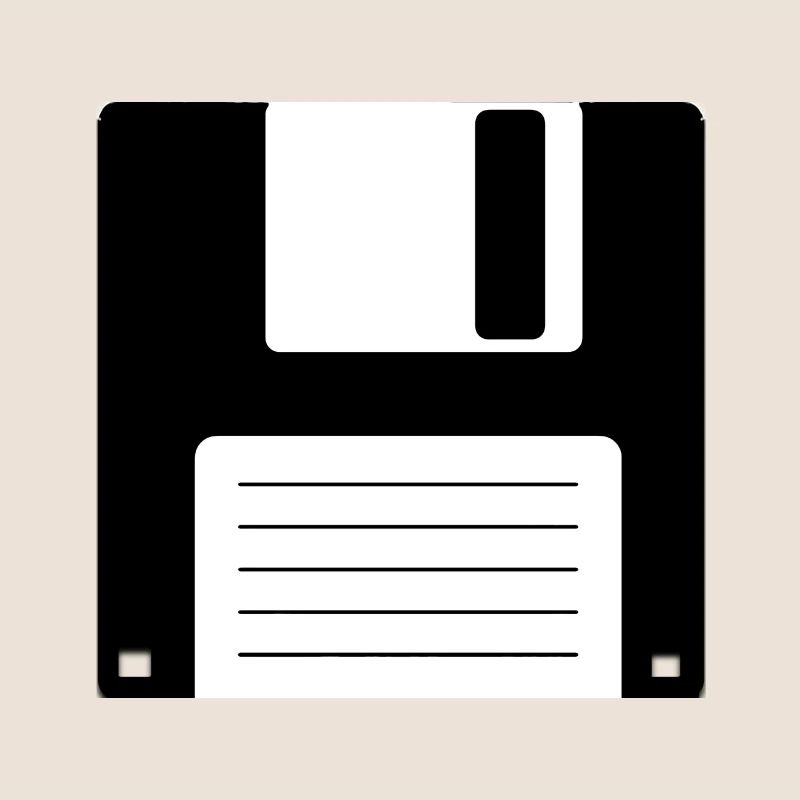 Floppy Floppy Disk Old School Retro Computer Design