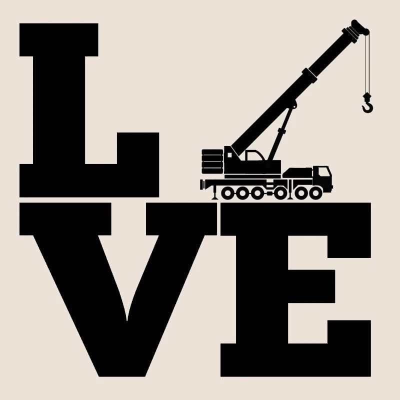 Crane Construction Crane Construction Machine Vehicle Work Gift