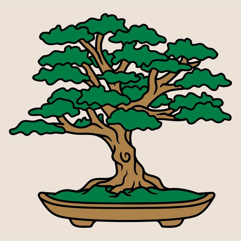 bonsai tree leaves branches small tree