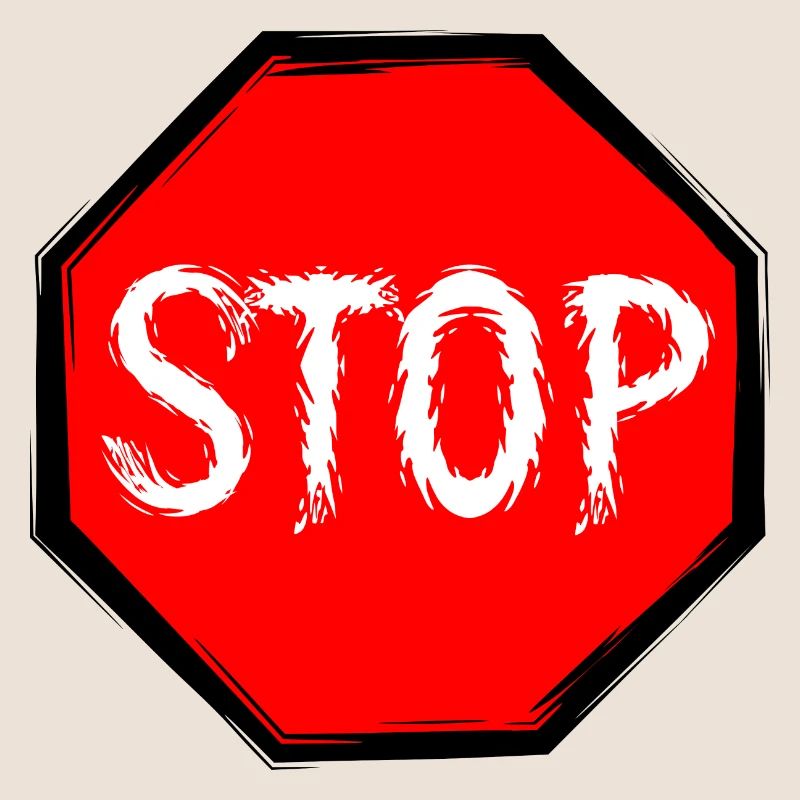 Stop shield vector
