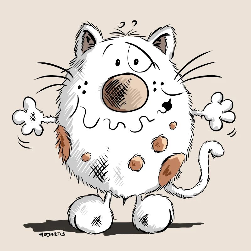 Mignon chat comique