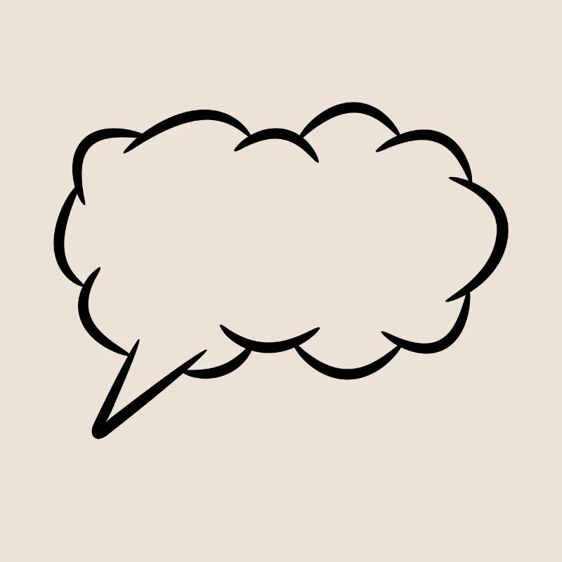 Speech bubble thought bubble