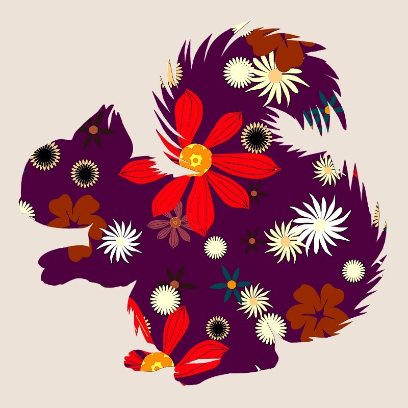 Herbstoutfit freizeit, eichhörnchchen design