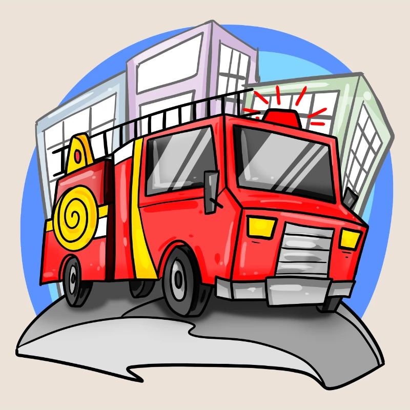 Fire brigade fire engine