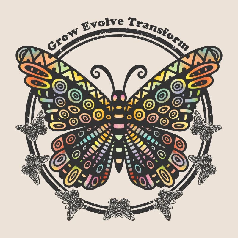 Boho Style Butterfly - Grow Evolve Transform