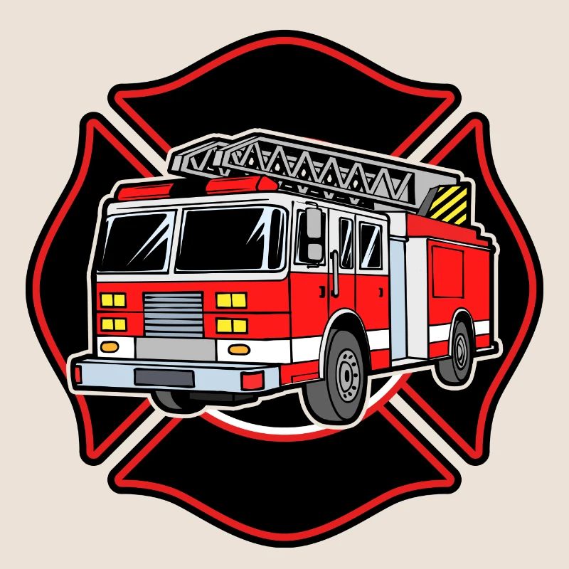 Fire brigade fire engine fire protection extinguishing work