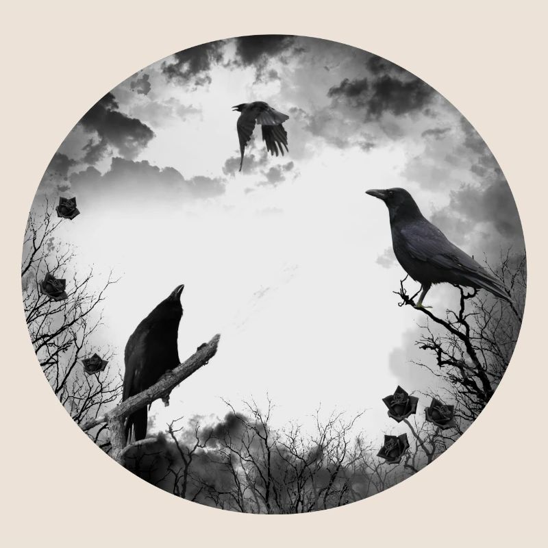 Gothic, crows, ravens