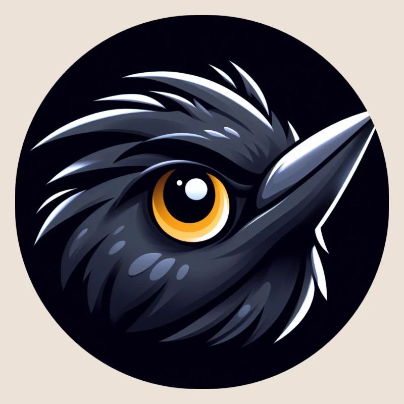 Comic Amsel Vogel
