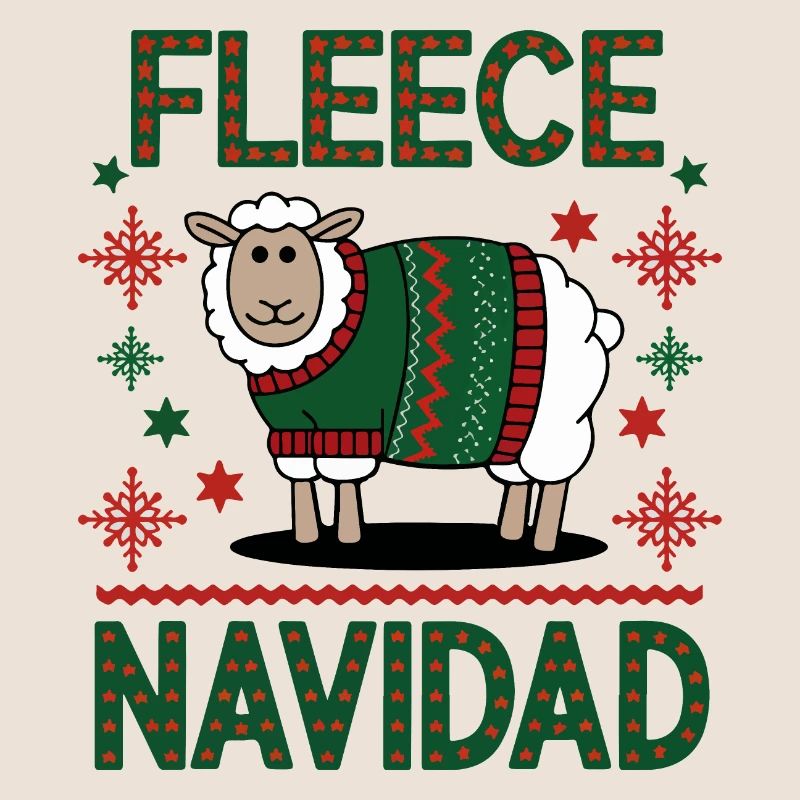 Festliches Schaf Weihnachten Pullover Design