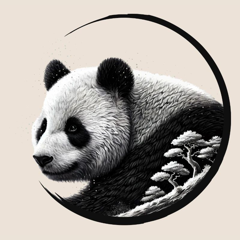 Panda with Forest – Nature-Loving Elegance