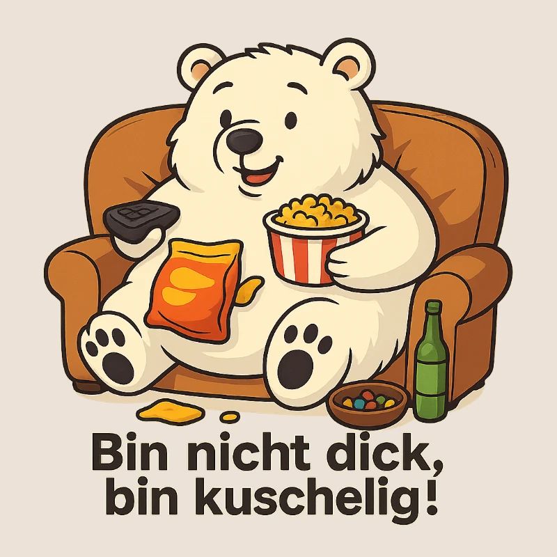 Dicker Eisbär - Bin nicht dick, bin Kuschelig!