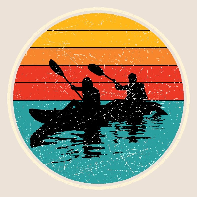 Kajak Duo Circle bei Sonnenuntergang