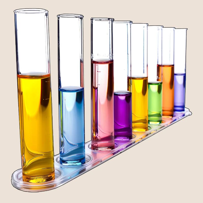 Rainbow Test Tubes Pattern