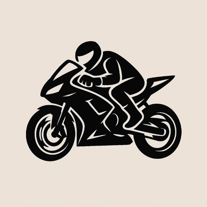 Motorcycle line drawing