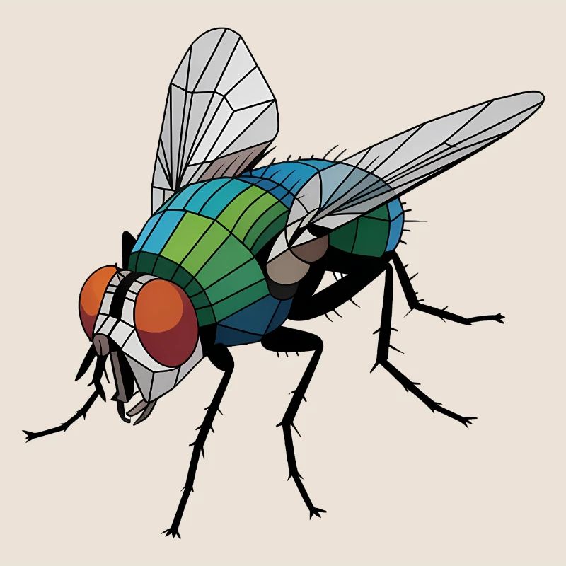Mouche - Logo Low Poly cool