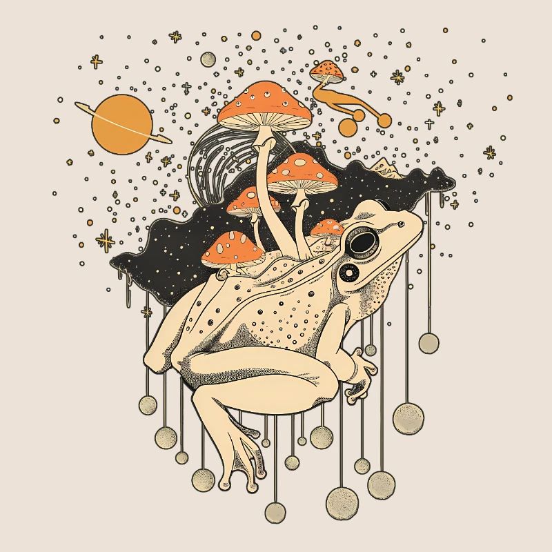 Cosmic Frog & Toadstools in the Universe