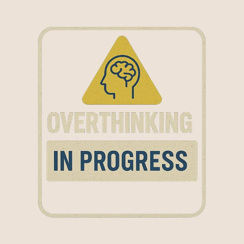 Overthinking in Progress Abzeichen