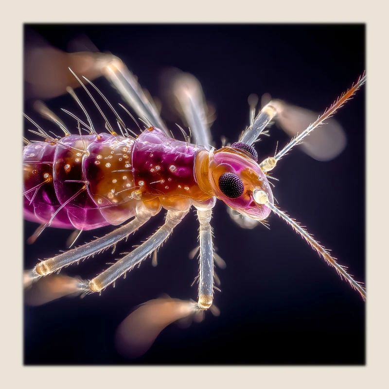 Neon Insect Macro – Abstract Micro World Design