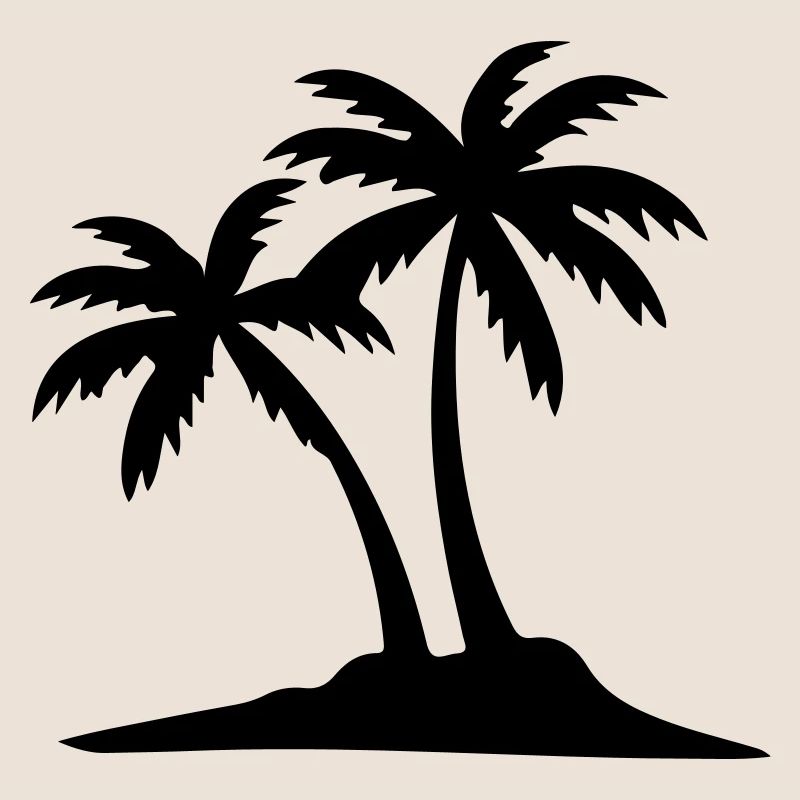 Island Palm Tree Icon