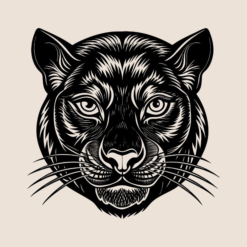 Visage de panthère