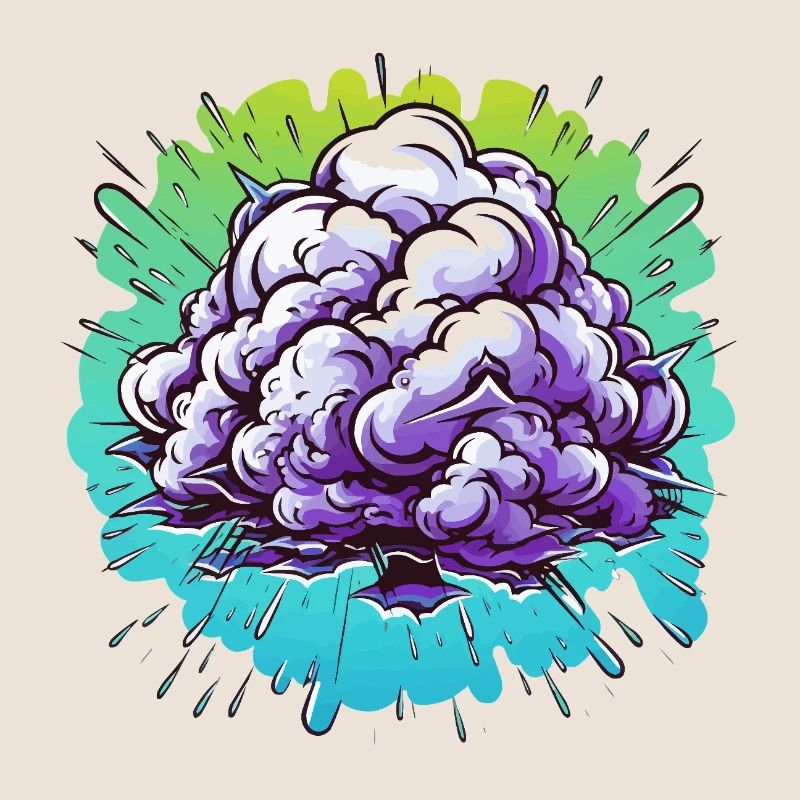 Explosion de la Boule de Brume Violette