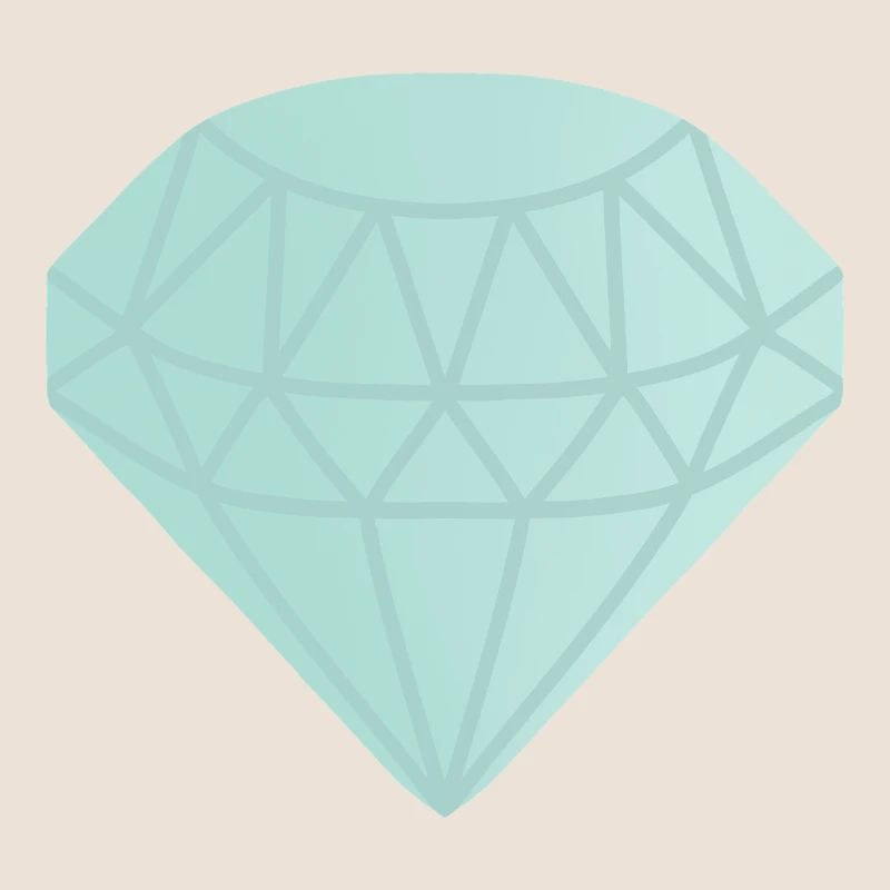 Mint Geometric Diamond