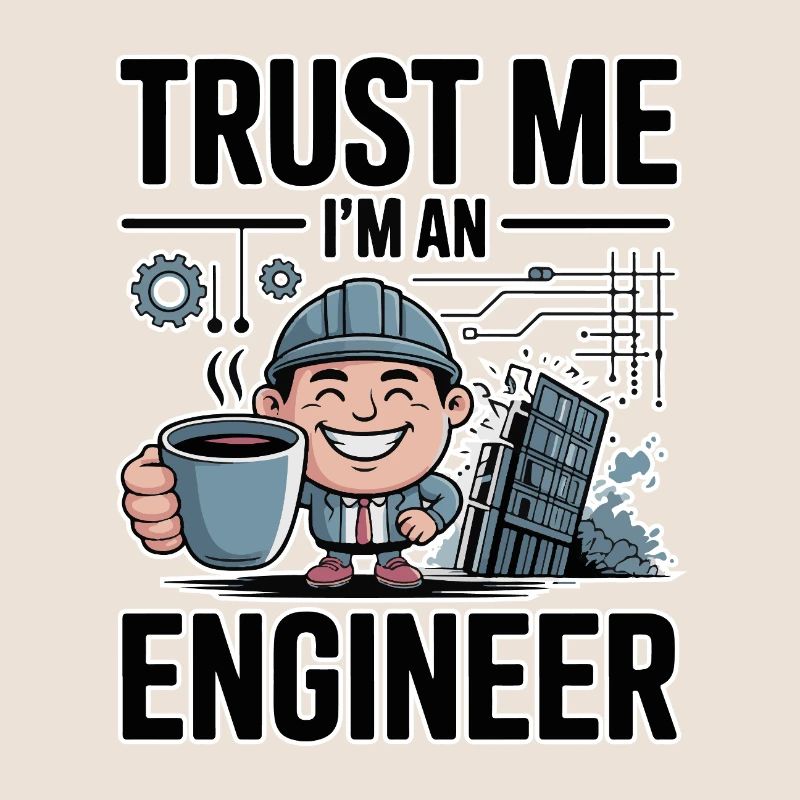 Trust Me I'm an Engineer - for dark background