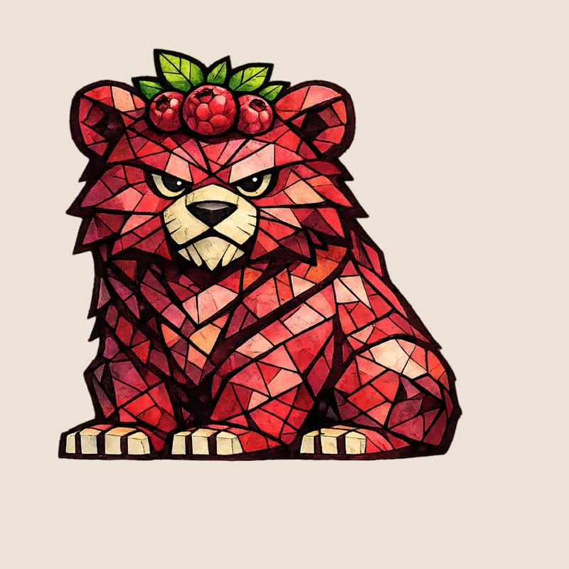 Raspberry Bear Cubism Version