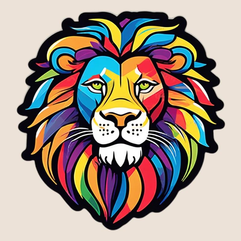 Regenbogen-Heller Löwe
