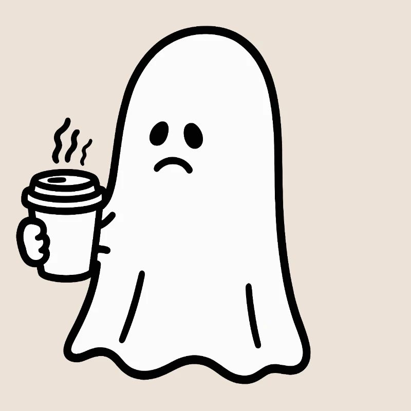 Geist Kaffee Halloween Süßes oder Saures
