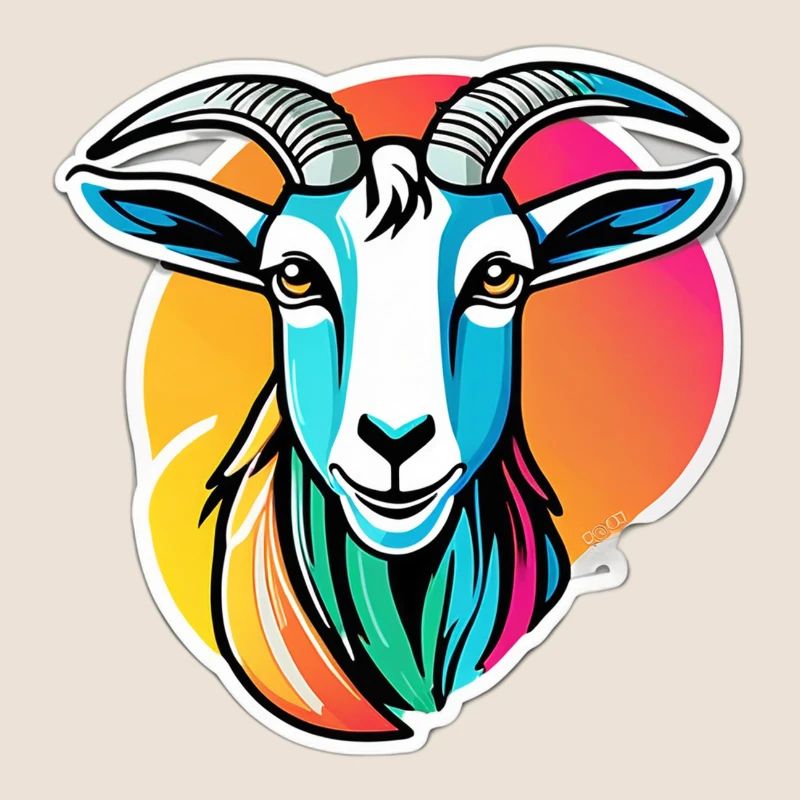 Bunte Regenbogenziege
