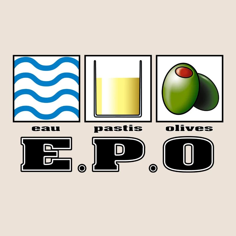 e.p.o eau pastis olives
