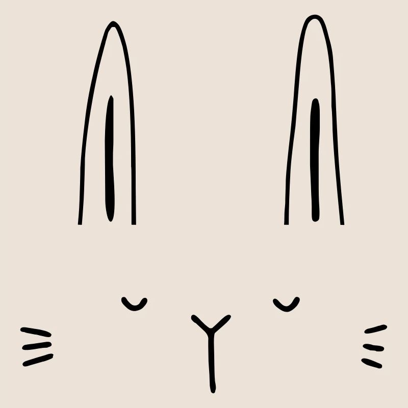 Hase Hasengesicht Gesicht Geschenkidee