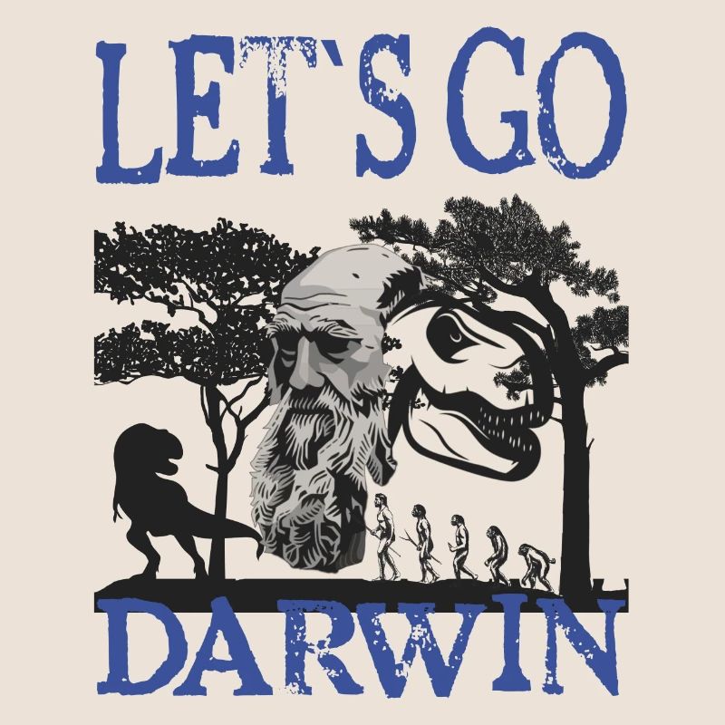 Idée cadeau textile Charles Darwin Evolution