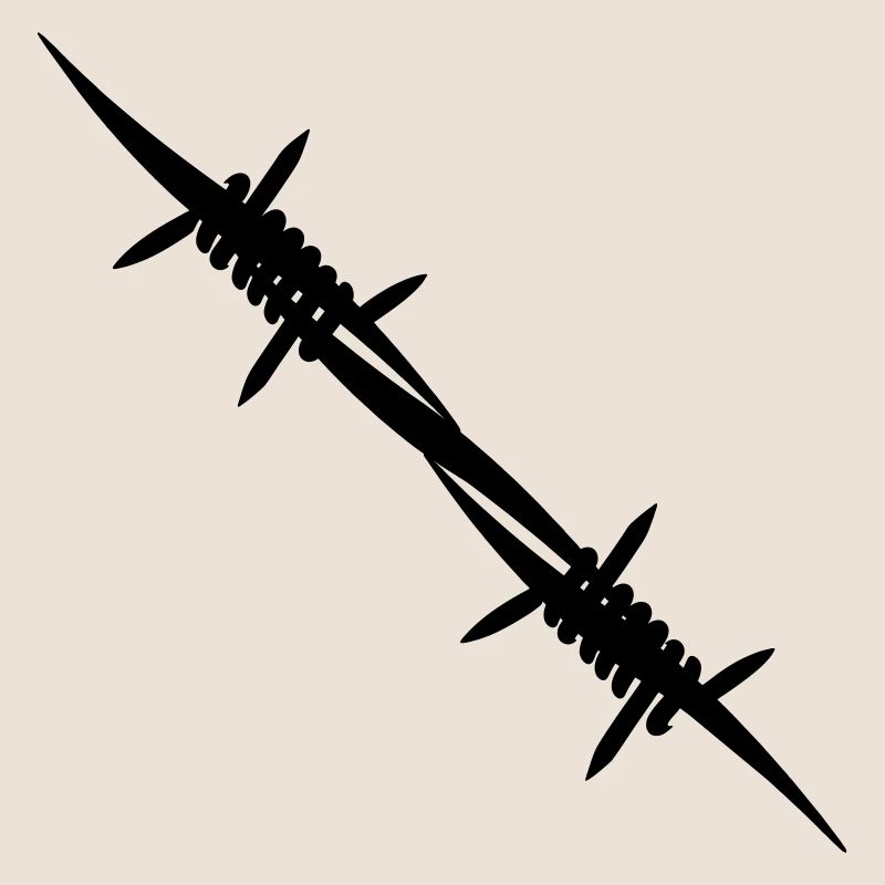 Barbed wire coupling piece