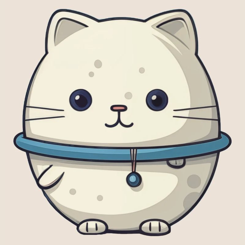 Illustration de chat de l’espace