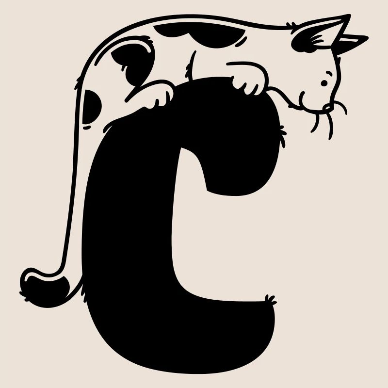 Katze Buchstabe C