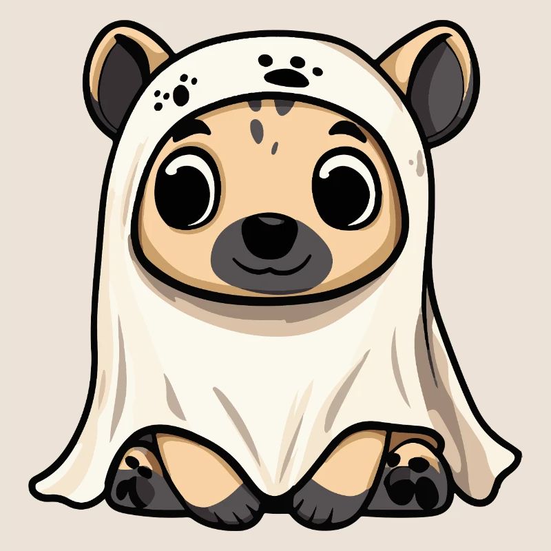Hyäne Halloween Geist