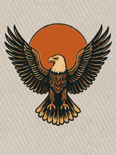 Eagle at sunrise