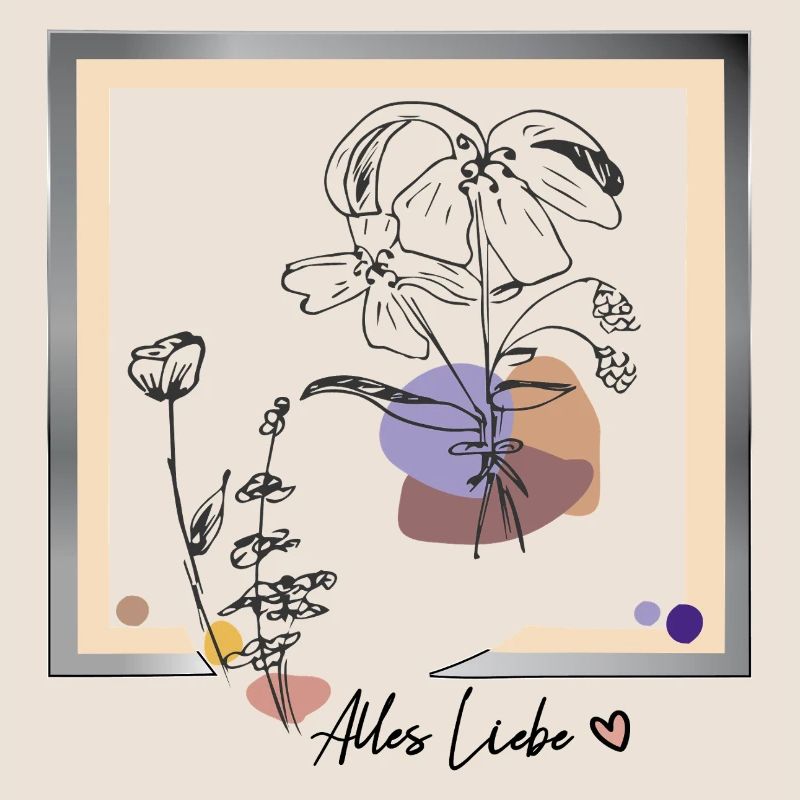 Bilderrahmen mit Blumen