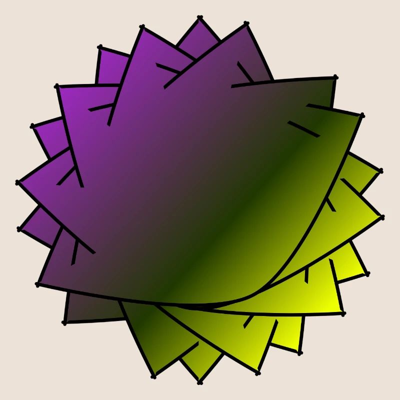 Gradient Leaf Spirale