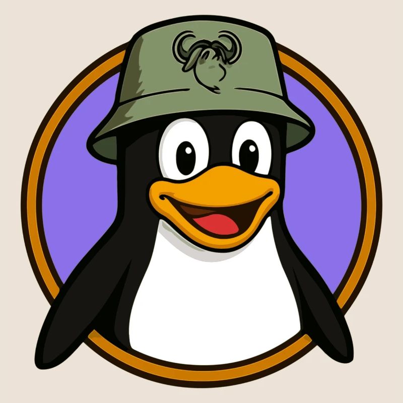 Tux Linux + GNU Hat