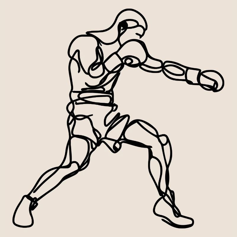 Graphismes de boxe