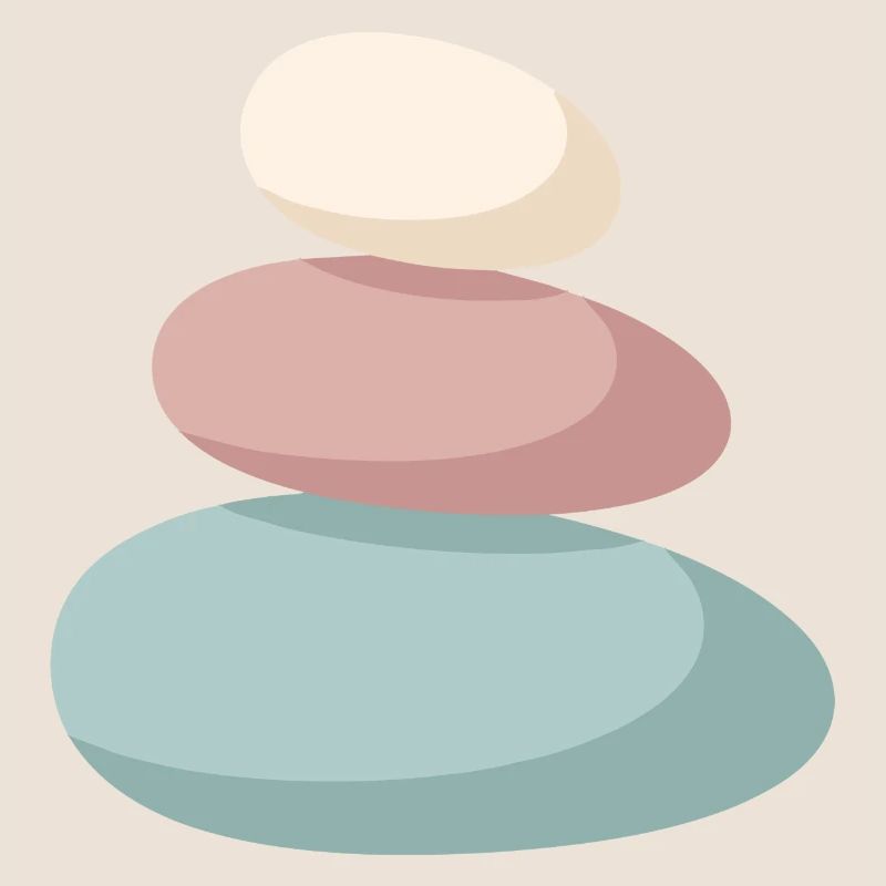 Pastel Stone Stack