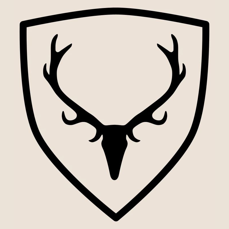 Wappen mit Geweih