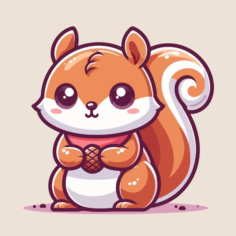 Eichhörnchen mit einem Samen